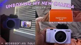 Unboxing Sony ZV1F | *new camera* quality, audio, accessories haul + review | Life with Kendra