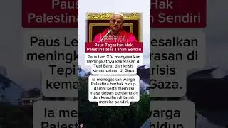 Paus Tegaskan Hak Palestina atas Tanah Sendiri