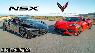 C8 CORVETTE VS ACURA NSX!