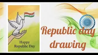 Republic day drawing #indiarepublicday #Jan26 #greetingcard #kidsart #oilcrayons #SrisCreativeCorner