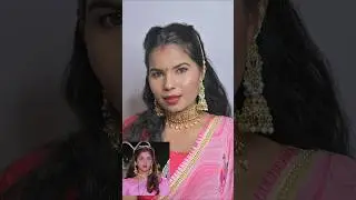 Divya bharti Inspired 90s makeup look 🩷️🩷️ #ashortaday #makeuptutorial
