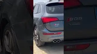 Audi SQ5 auto sound gateway! Exhaust start engine.