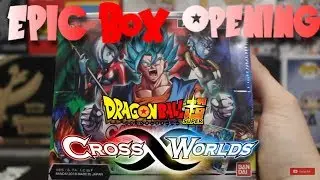 EPIC DragonBall Super Card Game Set 3 Cross Worlds Booster Box Opening!!
