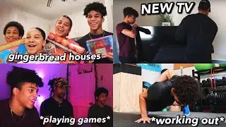 Spend Two Days With Me!: working out, getting a NEW TV, hanging out with siblings | Simeon Williams