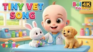 Tiny Vet Song! 🩺 Helping Sick Animals (Kitty, Puppy & Bunny)