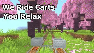 Minecraft Side‑by‑Side Minecart Ride | A Railway Journey