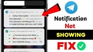 Telegram Notification Not Showing On Home Screen | Telegram notification show nhi ho raha hai
