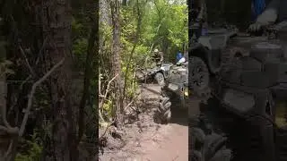 no snorkel, no problem! #canam #mudding #atv #muddin #mudtherapy #polaris #4wheeler #4wheeling #gmb