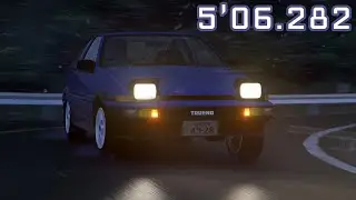 PK Akina | Time Attack in the Rain - Stock AE86 PB w/mouse