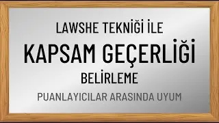 Lawshe Tekniği ile Kapsam Geçerliği Belirleme | Başından Sonuna Detaylı Anlatım