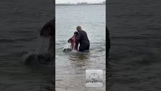 Pastor Rodney baptized a man  @ Lake Monticello,Blair SC. He dipped him 7 times in the water.