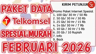 PAKET INTERNET MURAH TELKOMSEL 2026 |  KODE DIAL TELKOMSEL SUPER MURAH FEBRUARI 2026