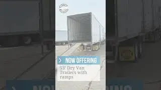 53&rsquo; Dry Van Trailer with ramps for sale or rent. #logistics #trucking #truckdriver