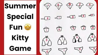 Summer Kitty game | Summer Theme KITTY GAMES LATEST /#ladiespartygames / 1 Minute game for parties