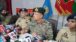 press conference on yesterday's Hadipora, Sopore encounter Sector Commander 7 Sector RR,