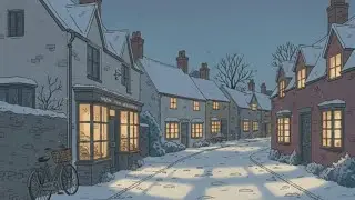 📚 Lofi Cosy Winter Street for Studying: Gentle Snowfall, Calm Beats & Deep Focus Ambience