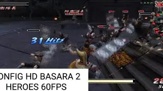 config 60 fps Basara 2 Heroes super HD PS2 aethersx2 buat snapdragon 660/665/685/695/710/712