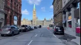 Downtown Ottawa RBC Sparks Street and Metcalfe Parliament Hill