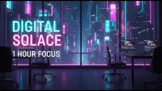 Digital Solace // 1 Hour of Minimalist Synthwave for Deep Focus & Coding 🌌