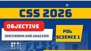 Political science paper 1- Objective portion - CSS -2026 - ALL LEARNING SCHOOL 