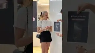 The iPhone FELL Out of The Poster!! 🤯📱 #magic #trending #tricks #shorts
