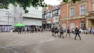 Vale of Evesham National Morris Weekend 2025 - T'Owd Man Border Morris performing Fiddler Locke's