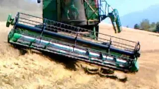 john deere 1450 cws trebbiatura collina
