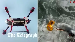 Lifeguard drone helps save boy from drowning