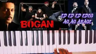 Bogan whistle bgm # piano notes # D.imman # piano cover # pravinesh