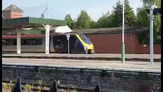 Avanti West Coast Super Voyager Class 221 DEMU departing from Llandudno Junction Station to Holyhead