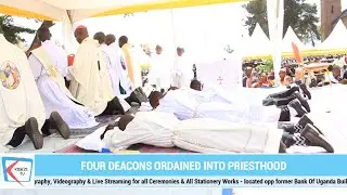 Mbarara's Archbishop Lambert Bainomugisha ordains  4 priests in Kabale Diocese.