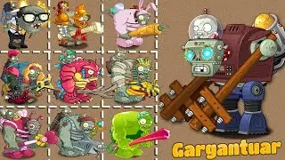 Terminator Prime Gargantuar & Rest Of The Gargantuars World - Pvz 2 Battlez
