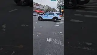 NYPD PSA 7 Passing By On Webster Ave In The Bronx, New York City