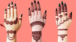 Top 3 Beautiful Mehndi Design | Mehandi Ka Design | Mehndi Designs For Hands|Mehndi Ke Simple Design