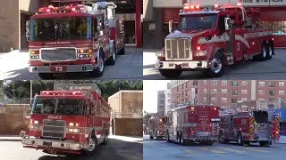 *Special Video* LAFD USAR Task Force 3 & Heavy Rescue 3 Responding to a Partial Building Collapse!