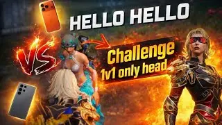 1v1 HEADSHOT ONLY 😱🔥:- samsung vs iphone, Samsung S23 Ultra bgmi 120 fps #samsungvsiphone #bgmi