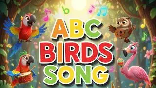ABC Birds Song | Learn A to Z Bird Names for Kids | Elephant ELI & Unicorn | ABC Spotlight