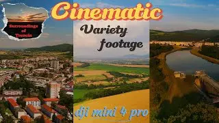 dji mini4 pro - cinematic surroundings of Trenčín - 4K drone video.