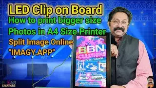 LED Clip on Board Split Image Printing Hack #diyprojects #cliponboard #IMAGY.APP
