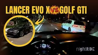 EVO X vs. GOLF GTI - ELE ME CHAMOU PRO ACELERO 😈 |  NIGHTRIDE
