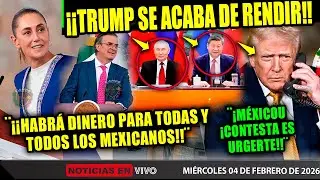 ACABA DE PASAR! TRUMP SE RINDE ANTE MÉXICO ¡PORQUE CHINA Y RUSIA HICIERON ESTO! CLAUDIA SHEINBAUM