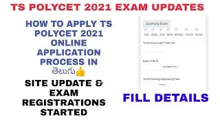TS POLYCET // 2021 // HOW TO APPLY ONLINE // FILL DETAILS // FEE PAYMENT // VIDEO 86