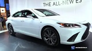 2019 Lexus ES 350 F Sport - Exterior and  Interior Walkaround - Debut 2018 LA Auto Show