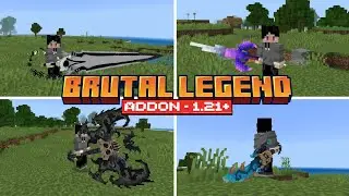 MINECRAFT || Brutal Legend Addon!! Custom Weapons Available 😱 - 1.21+