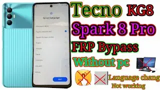 Tecno Spark 8 Pro FRP Bypass | Tecno KG8 Google Account Lock Unlock Android 11 | Without PC
