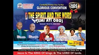 2026 GLORIOUS CONVENTION/ DAY 2 VIGIL/2ND JAN 2026/ GLPC INT'L. #Gloriouslifetv