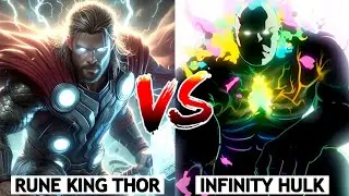 Rune King Thor Vs Infinity Hulk Fight Comparison | BNN Review