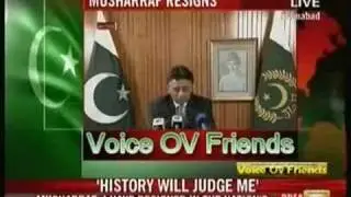 Musharraf Last  Words as President
