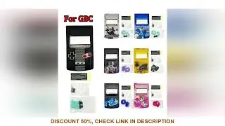 Dedicated IPS Housing High Quality Custom Shell Replacement with Accessories For GameBoy Color GBC 2