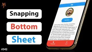 Flutter Tutorial - Snapping Modal Bottom Sheet | Draggable, Scrollable, Slidable